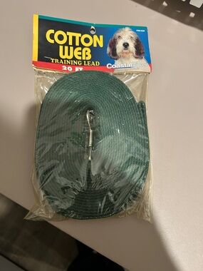 Amscan Dark Green Cotton Web Training Lead with Chrome Snap